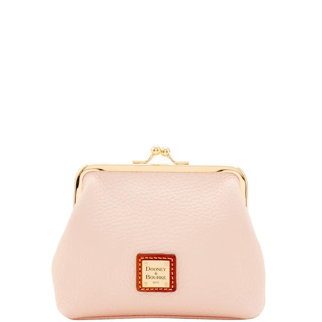 Dooney & Bourke Women's Pebble Grain Large Framed Purse in Blush, Leather