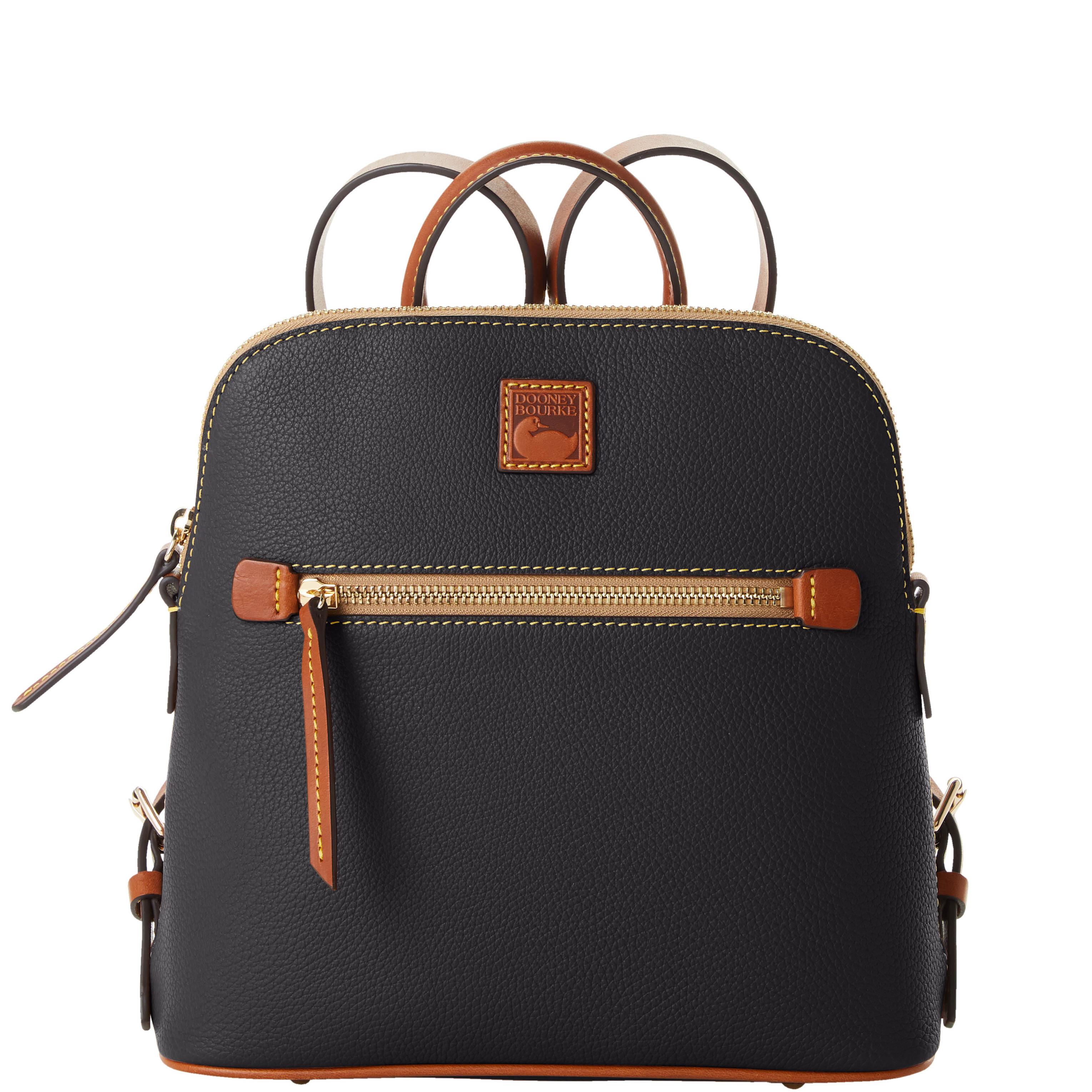 Dooney & Bourke Women's Pebble Grain Leather Backpack in Black