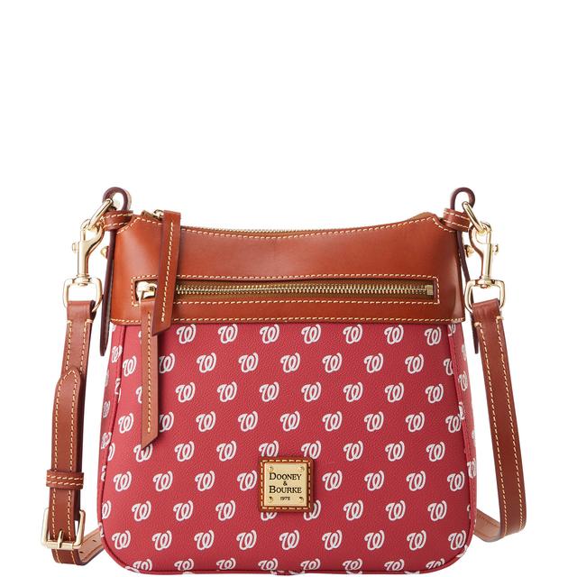 Dooney & Bourke Women's MLB Nationals Coated Cotton Crossbody 25 Bag in Red