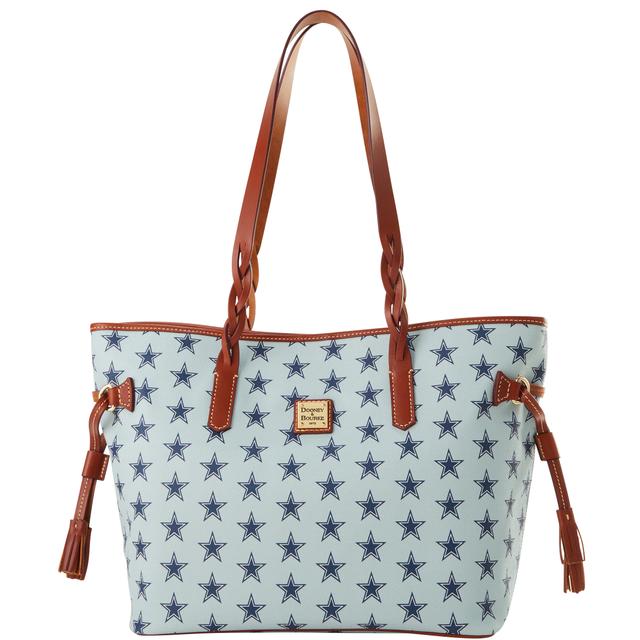 Dooney & Bourke Women's NFL Cowboys Bailey Coated Cotton Tote Bag in Grey
