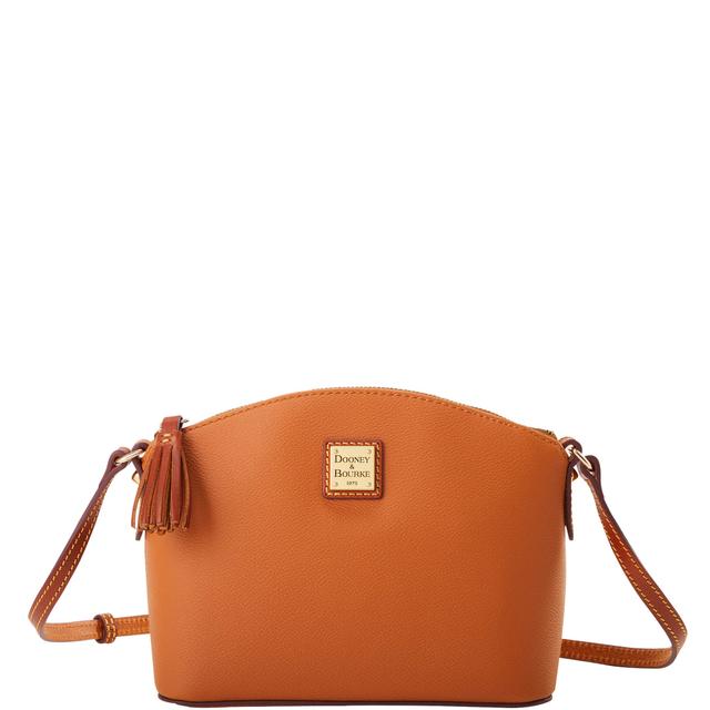 Dooney & Bourke Women's Kirby Robin Crossbody Coated Cotton Shoulder Bag in Caramel