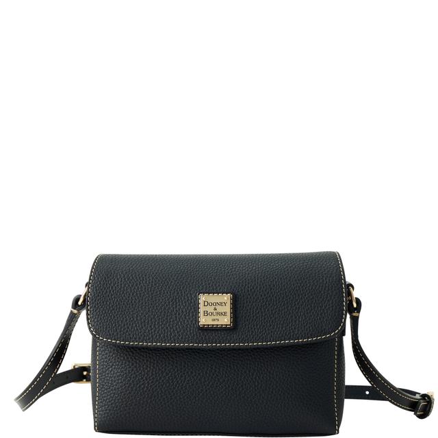 Black Rena Pebble Grain Leather Crossbody Bag by Dooney & Bourke