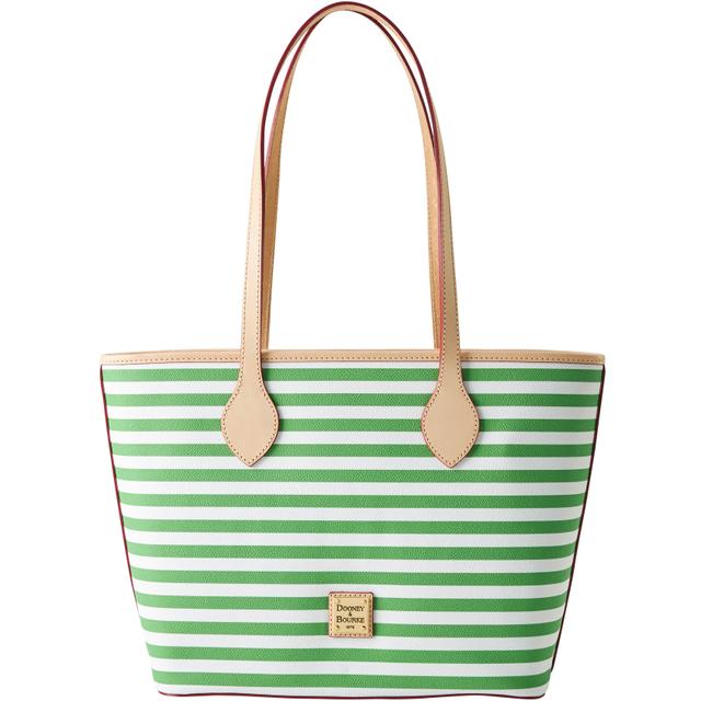 Dooney & Bourke Women's Skipper Coated Cotton Tote Shopping Bag in Kelly Green