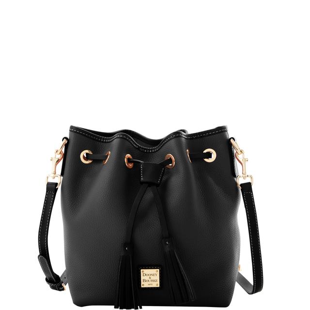 Dooney & Bourke Pebble Grain Aimee Crossbody Leather Shoulder Bag in Black Black