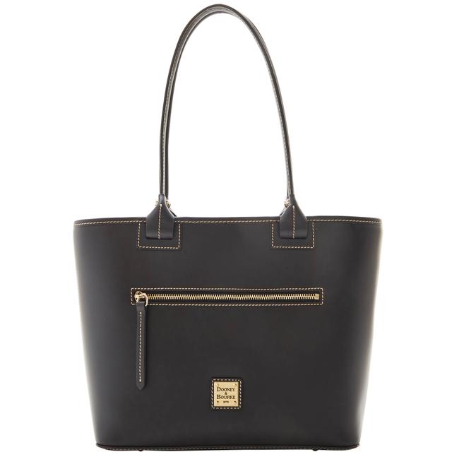 Dooney & Bourke Quincey Zip Leather Tote in Black
