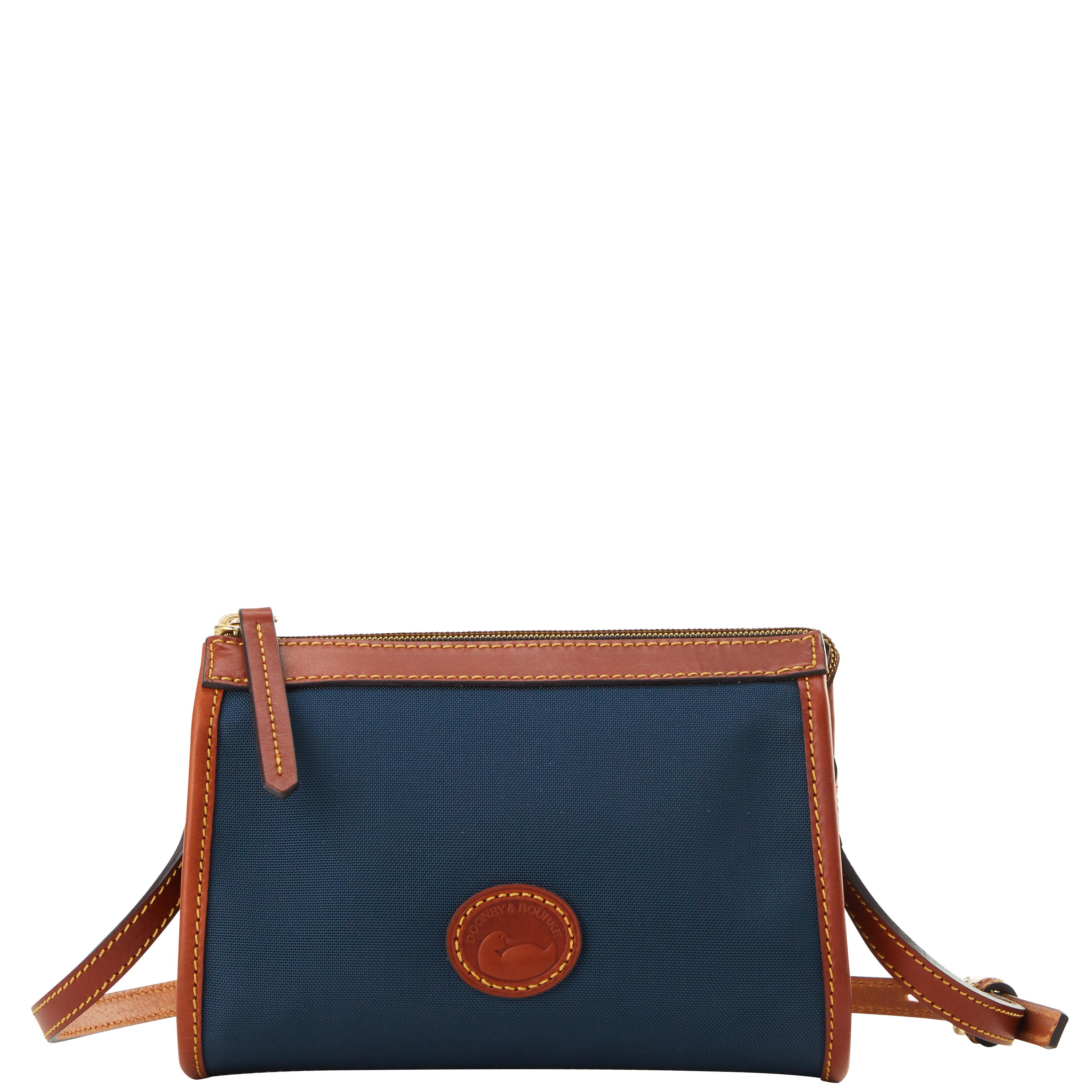 Dooney & Bourke Women's Nylon Small East West Fabric Crossbody Bag in Navy