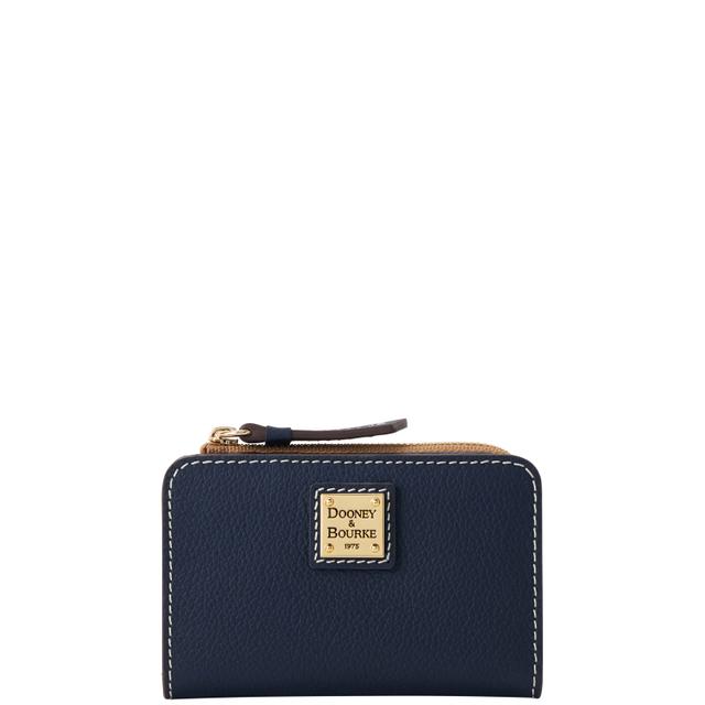 Dooney & Bourke Women's Sorrento Zip Credit Card Leather Wallet 12 in Marine