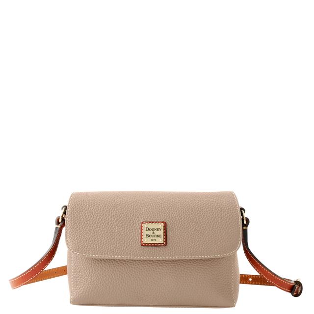 Dooney & Bourke Rena Pebble Grain Leather Crossbody in Taupe