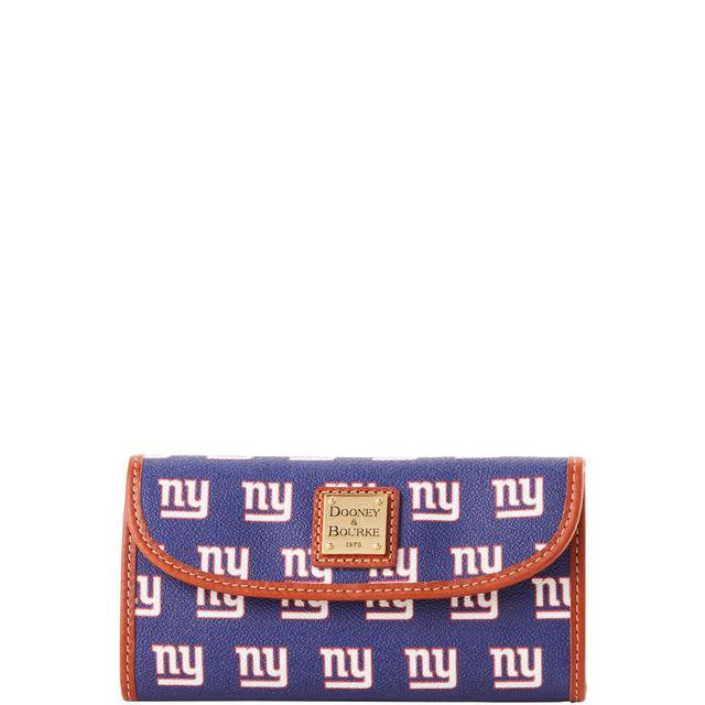 Dooney & Bourke Women's NFL NY Giants Continental Coated Cotton Clutch Bag in Navy