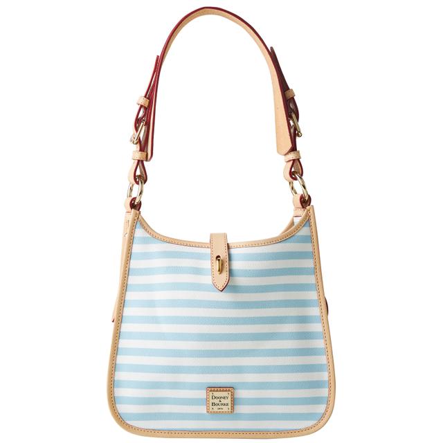 Dooney & Bourke Skipper Coated Cotton Messenger in Pale Blue
