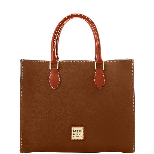 Dooney & Bourke Pebble Grain Janine Leather Bag in Bark