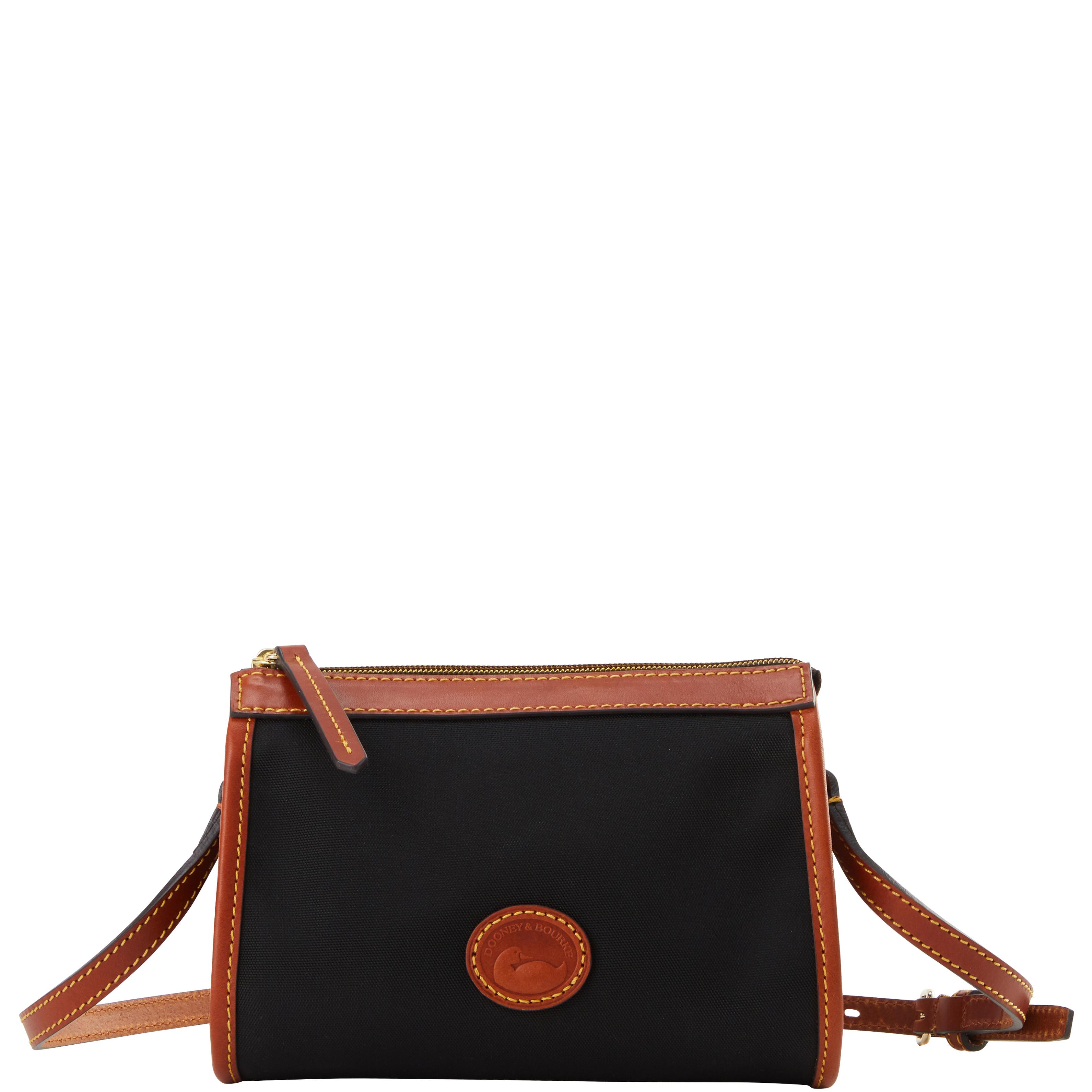 Dooney & Bourke Women's Nylon Small East West Fabric Crossbody Bag in Black