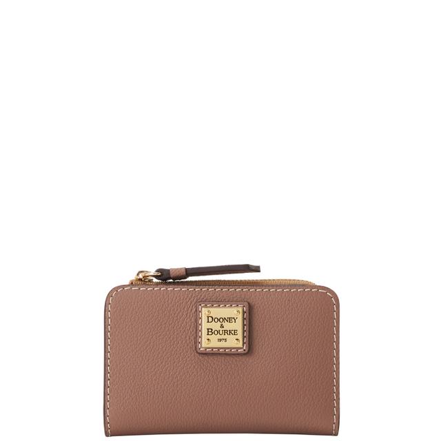 Dooney & Bourke Women's Sorrento Zip Credit Card Leather Wallet 12 in Mushroom