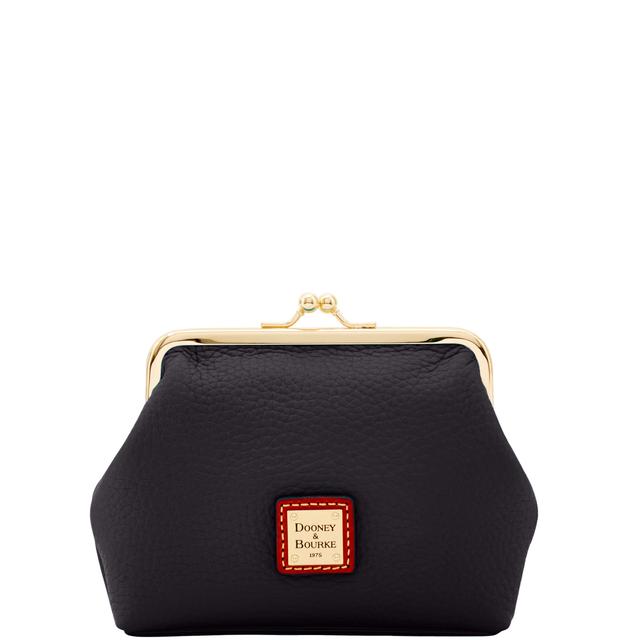 Dooney & Bourke Women's Pebble Grain Large Framed Purse in Black, Leather