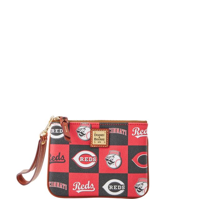 Dooney & Bourke Women's MLB Reds Stadium Coated Cotton Wristlet