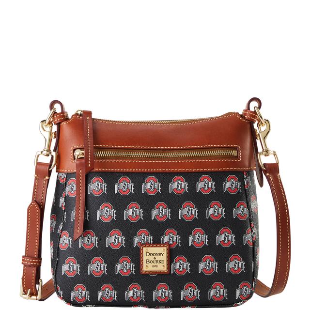 Dooney & Bourke Women's Collegiate Ohio State University Coated Cotton Crossbody 25 Bag in Black