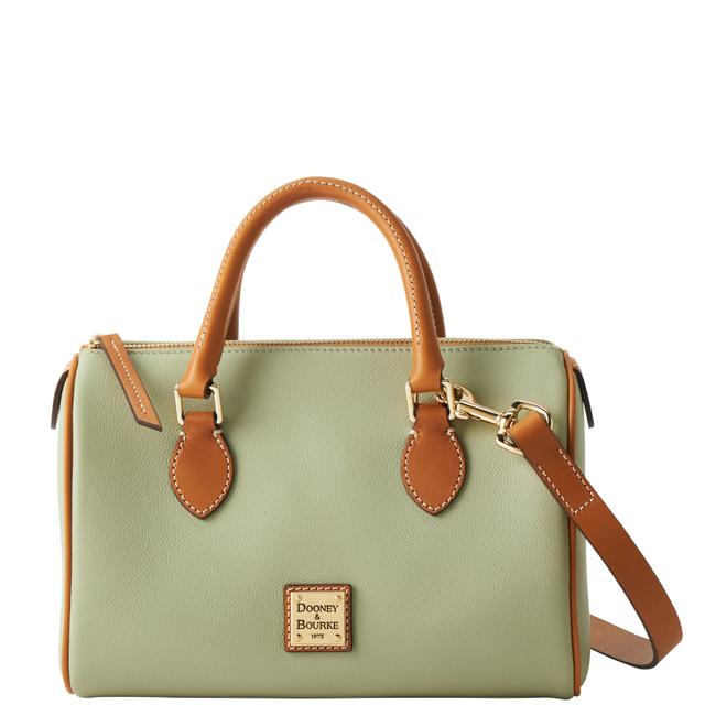 Dooney & Bourke Women's Sorrento Barrel Leather Satchel 25 in Light Green