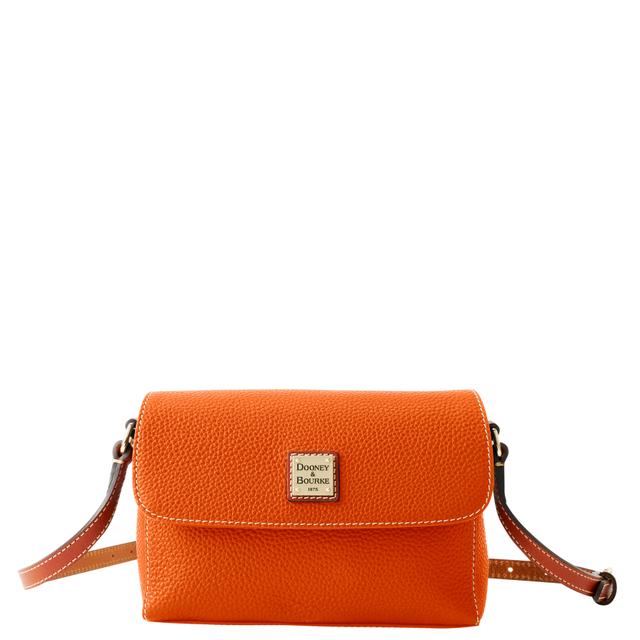 Clementine Orange Rena Leather Crossbody Bag by Dooney & Bourke