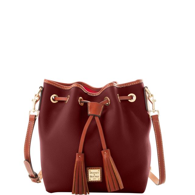Dooney & Bourke Pebble Grain Aimee Crossbody Leather Shoulder Bag in Bordeaux
