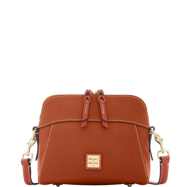 Dooney & Bourke Women's Pebble Grain Cameron Crossbody Leather Shoulder Bag in Caramel