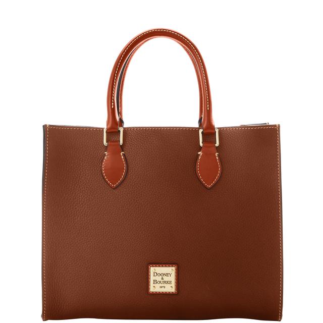 Dooney & Bourke Pebble Grain Janine Leather Bag in Brown