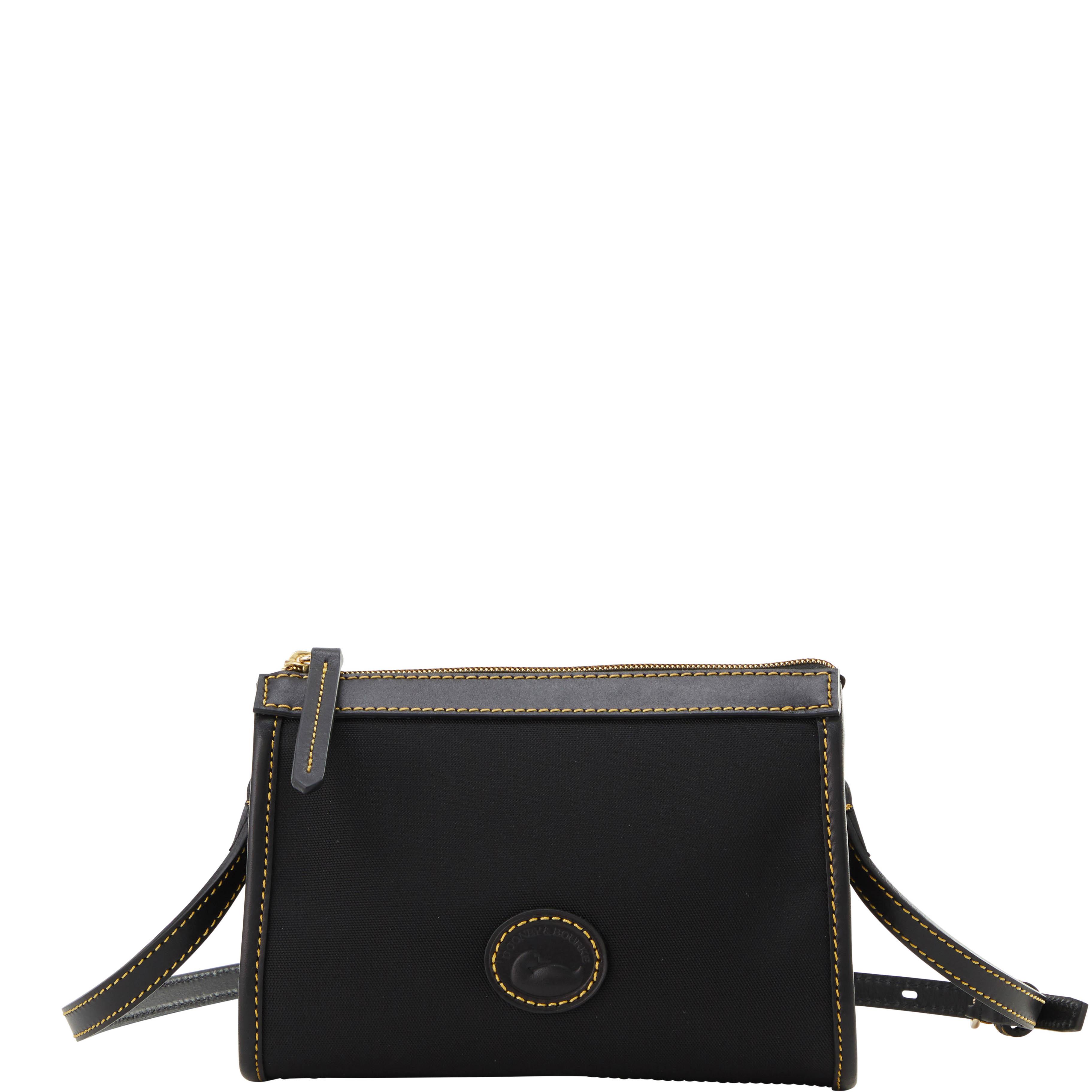 Dooney & Bourke Women's Nylon Small East West Fabric Crossbody Bag in Black Black
