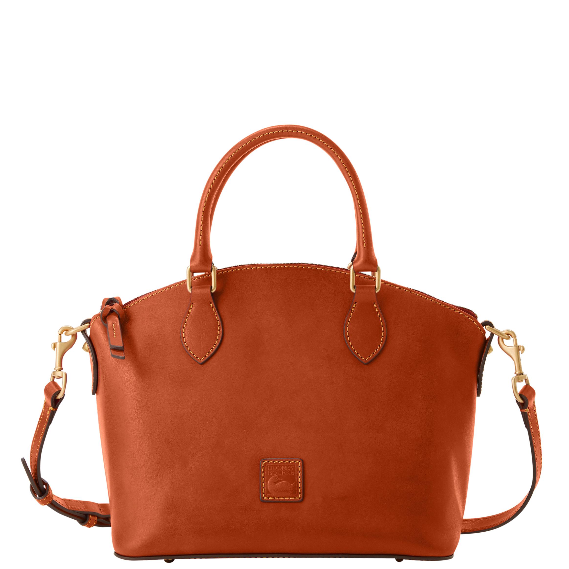Dooney & Bourke Women's Florentine Geena Leather Satchel Bag in Natural