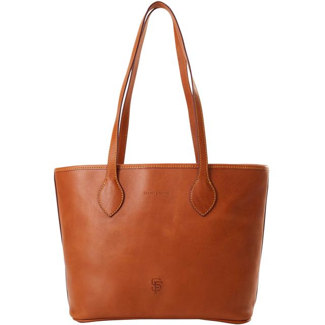 Dooney & Bourke Women's MLB Giants Coated Cotton Tote Shopping Bag in Natural