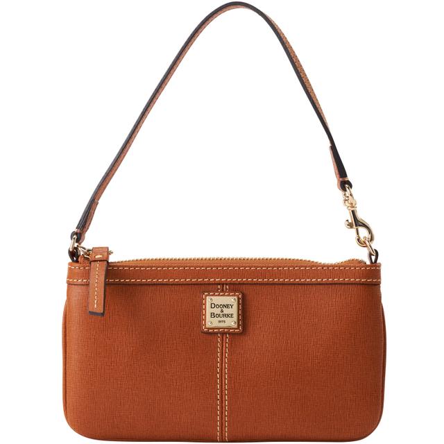 Dooney & Bourke Women's Saffiano Large Slim Leather Wristlet in Natural