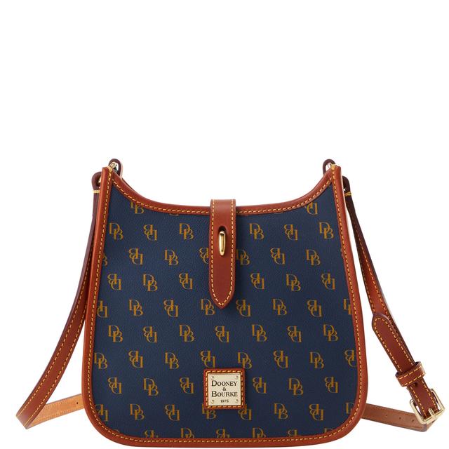 Dooney & Bourke Women's Gretta Small Coated Cotton Messenger Bag in Navy
