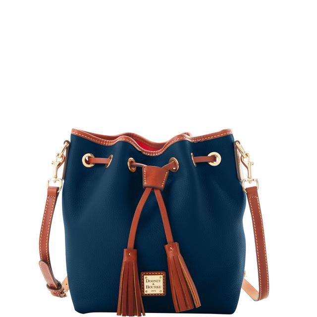 Dooney & Bourke Pebble Grain Aimee Crossbody Leather Shoulder Bag in Midnight Blue