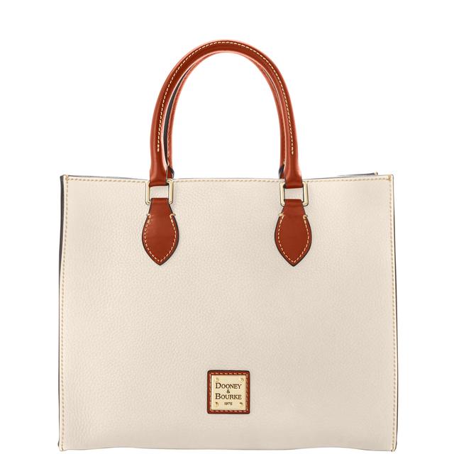 Dooney & Bourke Pebble Grain Janine Leather Bag in Bone