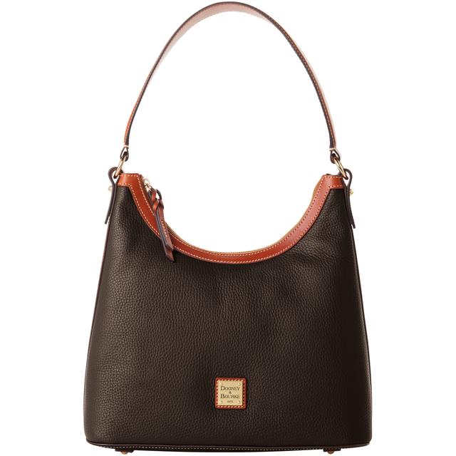 Dooney & Bourke Pebble Grain Hobo Leather Shoulder Bag in Brown Tmoro