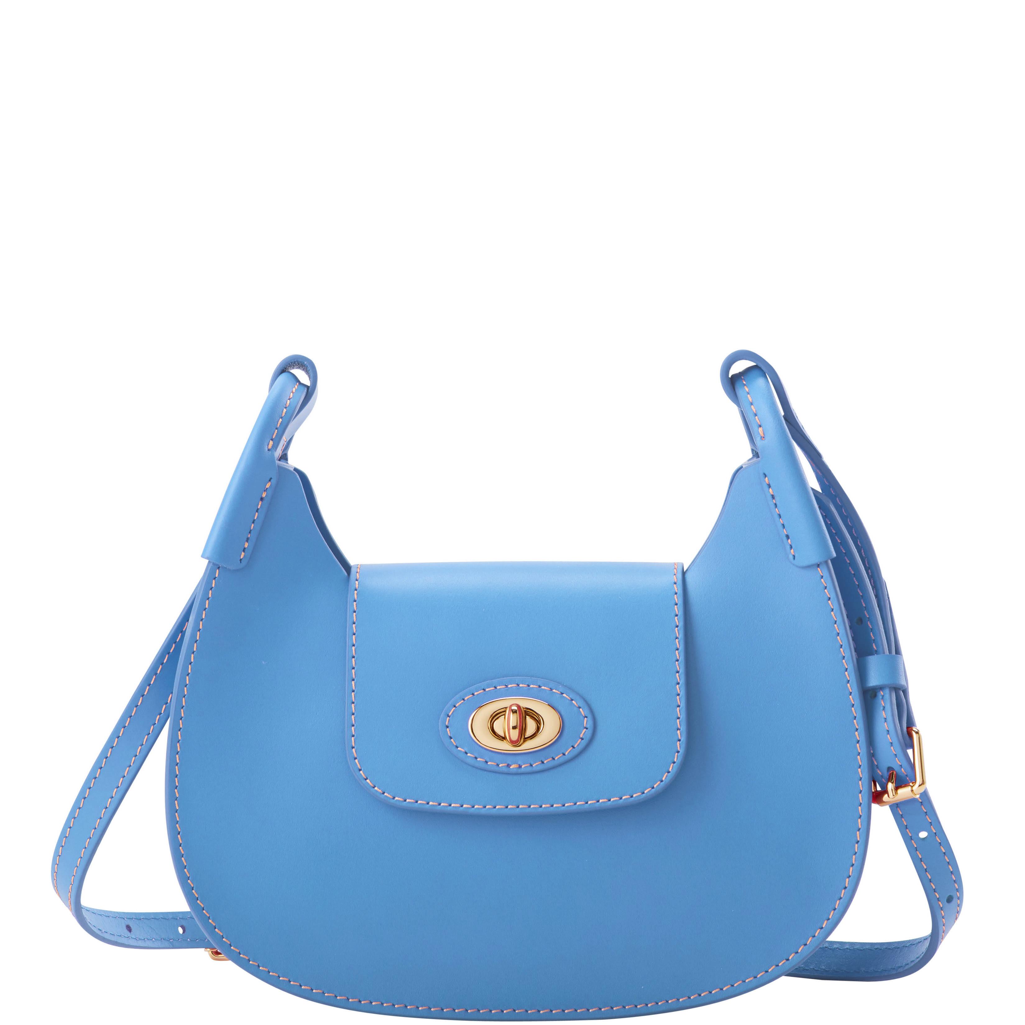 Dooney & Bourke Women's Sweety Leather Crossbody Hobo Shoulder Bag in Azure