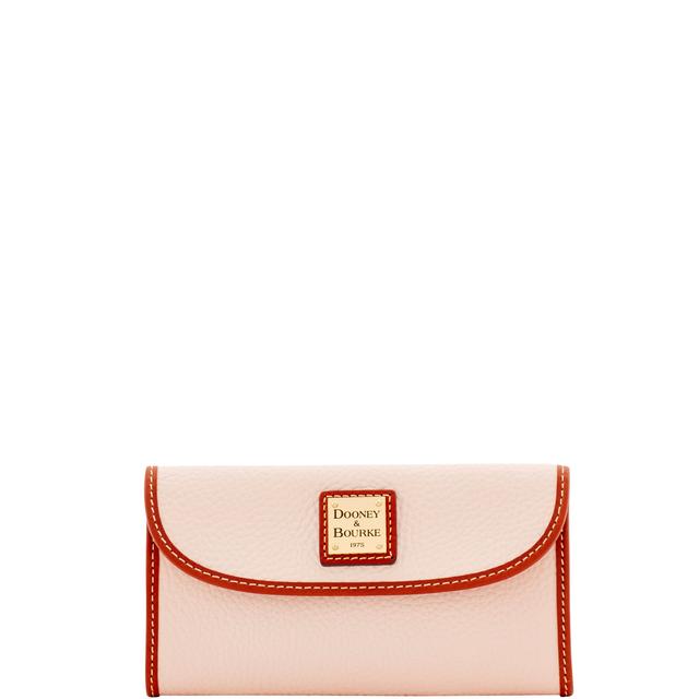 Dooney & Bourke Women's Pebble Grain Continental Leather Clutch in Blush