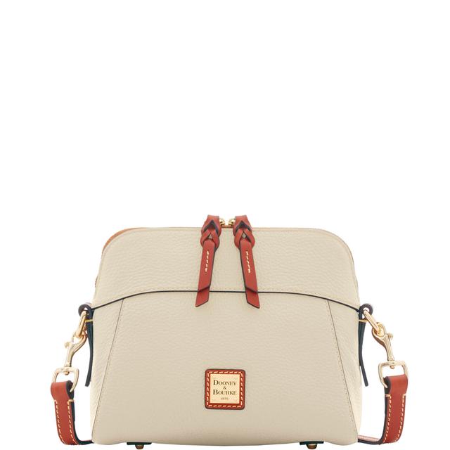 Dooney & Bourke Women's Pebble Grain Cameron Crossbody Leather Shoulder Bag in Bone