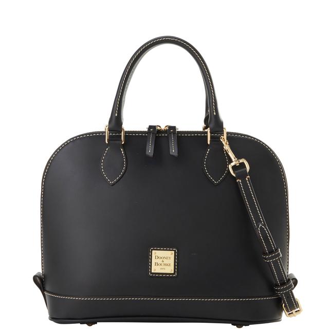 Dooney & Bourke Women's Penrose Zip Zip Leather Satchel Bag in Black