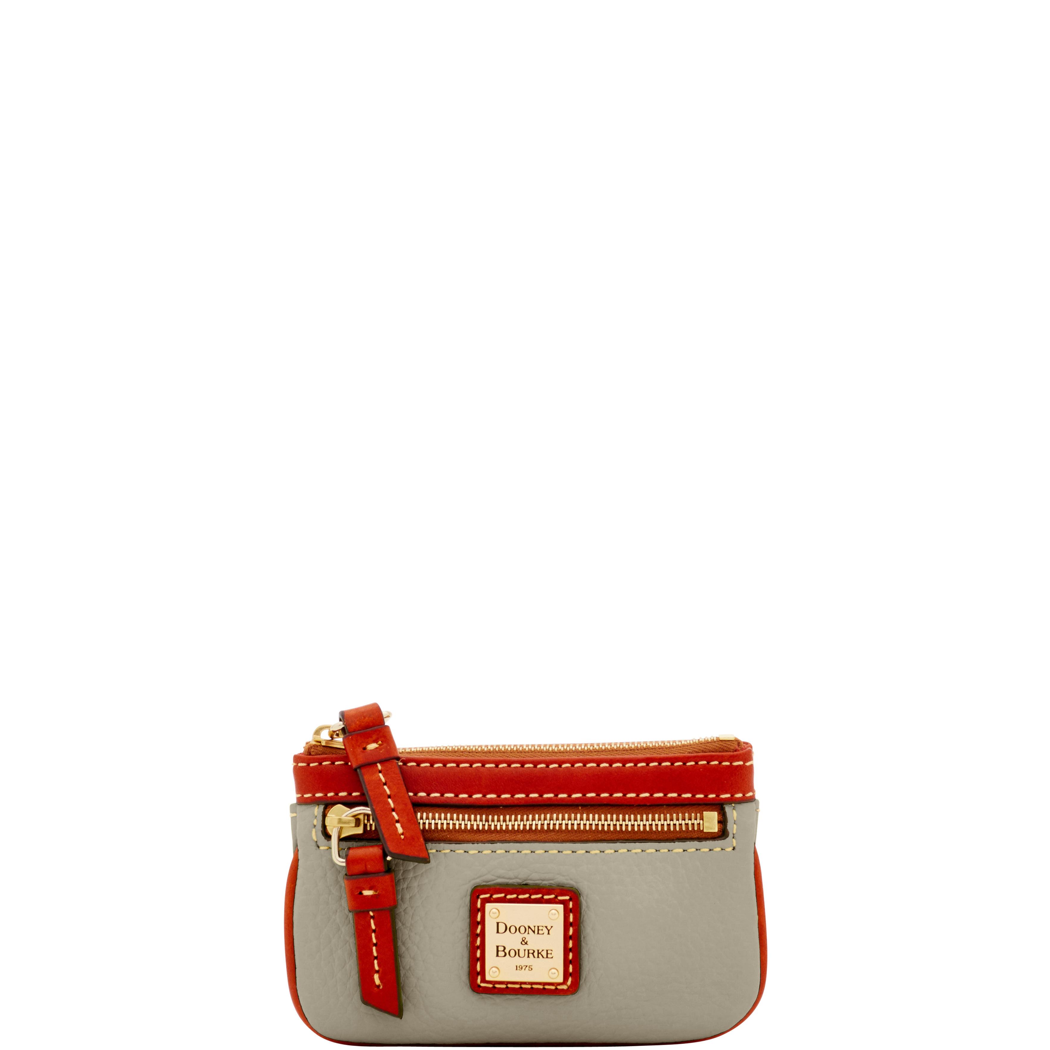 Dooney & Bourke Women's Pebble Grain Small Coin Case in Smoke, Leather