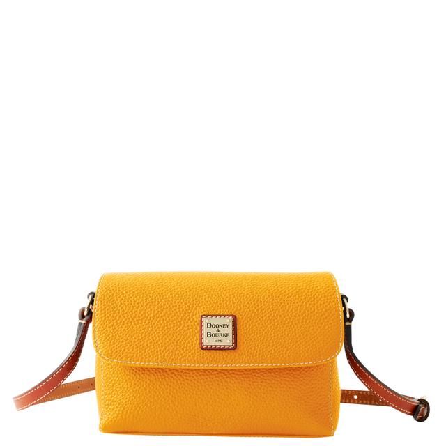 Dooney & Bourke Rena Pebble Grain Leather Crossbody Bag in Dandelion