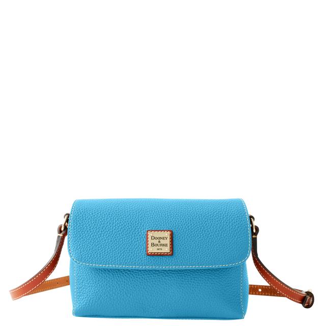 Dooney & Bourke Women's Pebble Grain Rena Leather Crossbody in Sky Blue