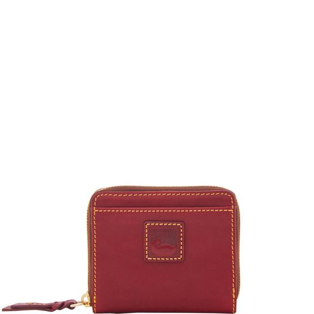 Dooney & Bourke Women's Florentine Small Zip Around Leather Wallet in Bordeaux