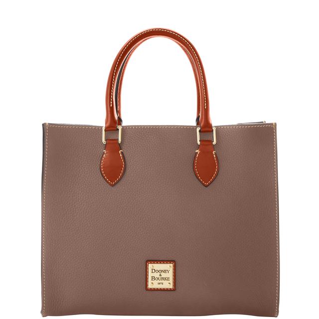 Dooney & Bourke Pebble Grain Janine Leather Bag in Elephant