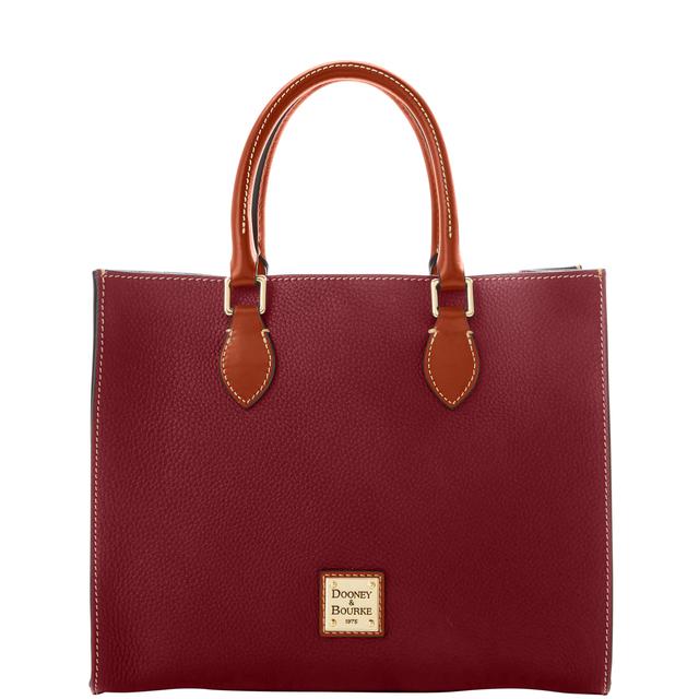 Dooney & Bourke Pebble Grain Janine Leather Bag in Bordeaux