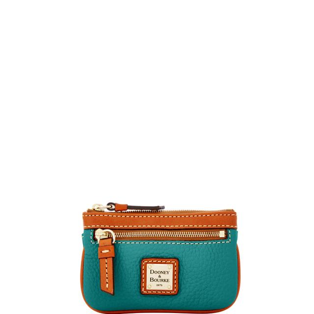 Dooney & Bourke Women's Pebble Grain Small Coin Case in Spearmint, Leather
