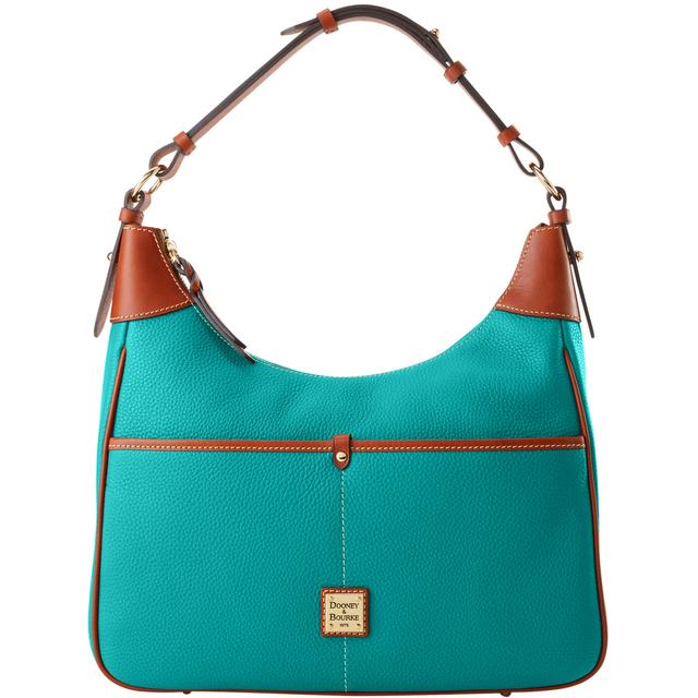 Dooney & Bourke Women's Pebble Grain Rebecca Leather Hobo Bag in Spearmint