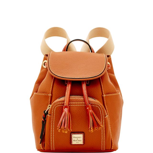 Dooney & Bourke Women's Pebble Grain Small Murphy Leather Backpack in Caramel