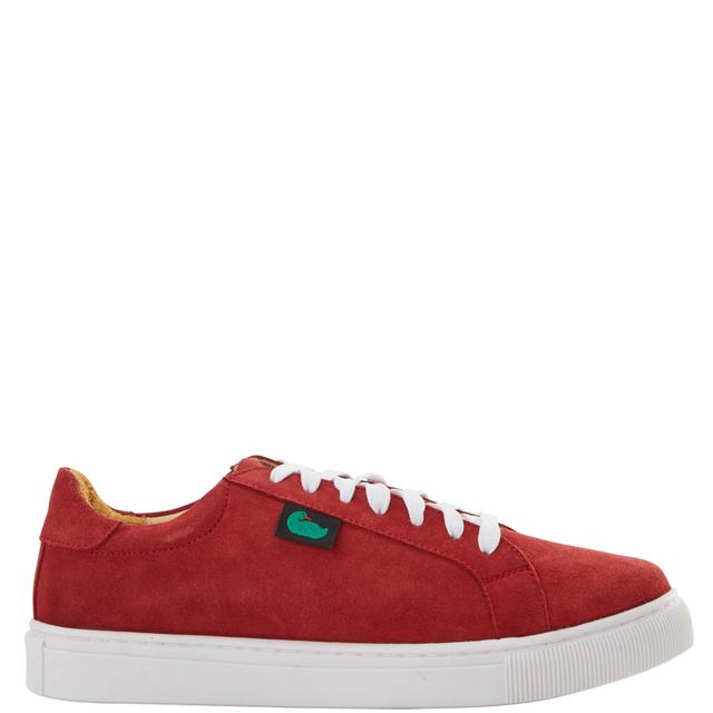 Dooney & Bourke Women's Suede Low Top in Red | Size 6.5, Leather