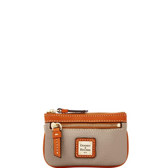 Dooney & Bourke Women's Pebble Grain Small Coin Case in Taupe, Leather