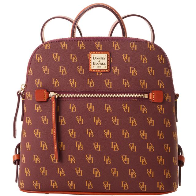 Dooney & Bourke Women's Gretta Coated Cotton Backpack in Bordeaux
