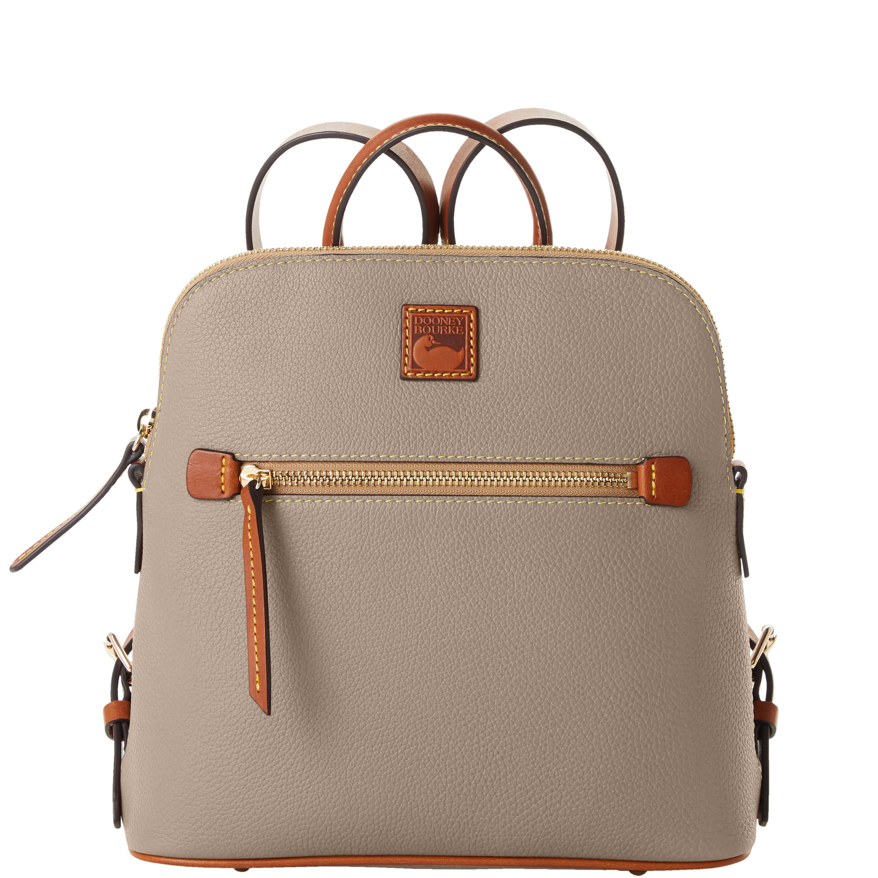 Dooney & Bourke Women's Pebble Grain Leather Backpack in Taupe